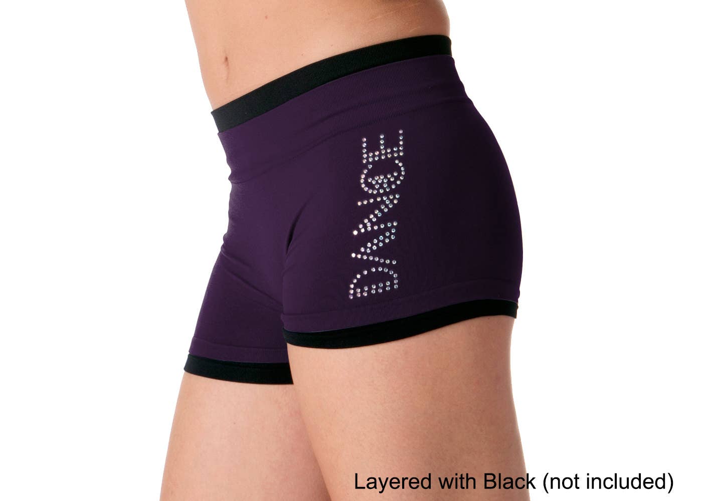"DANCE" Rhinestone Boyshorts