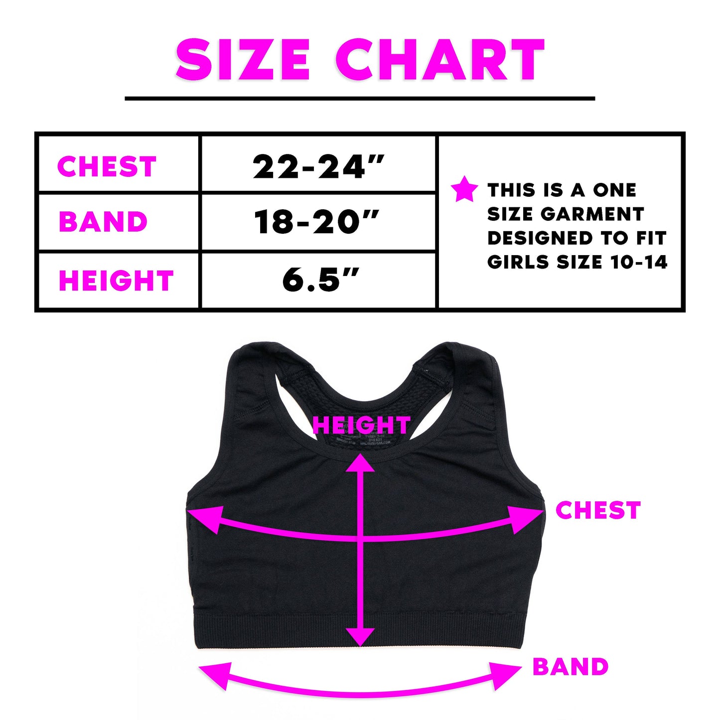 Girls Side Line Sports Bra