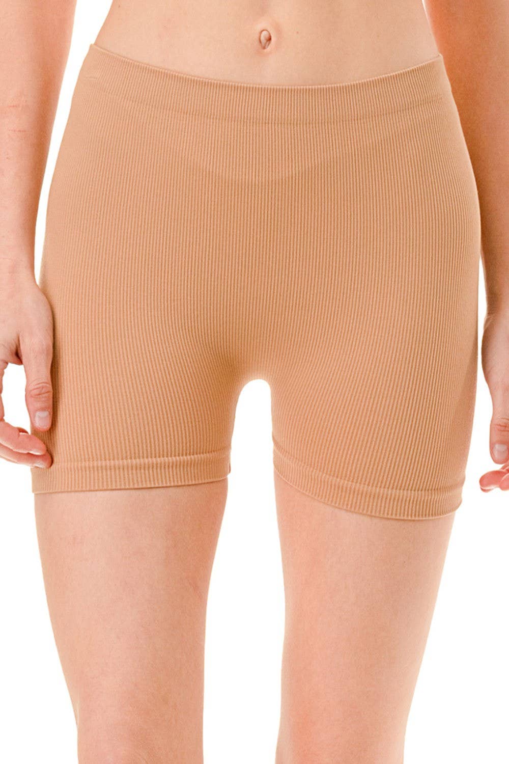 R11 SOLID RIBBED BASIC SHORTS