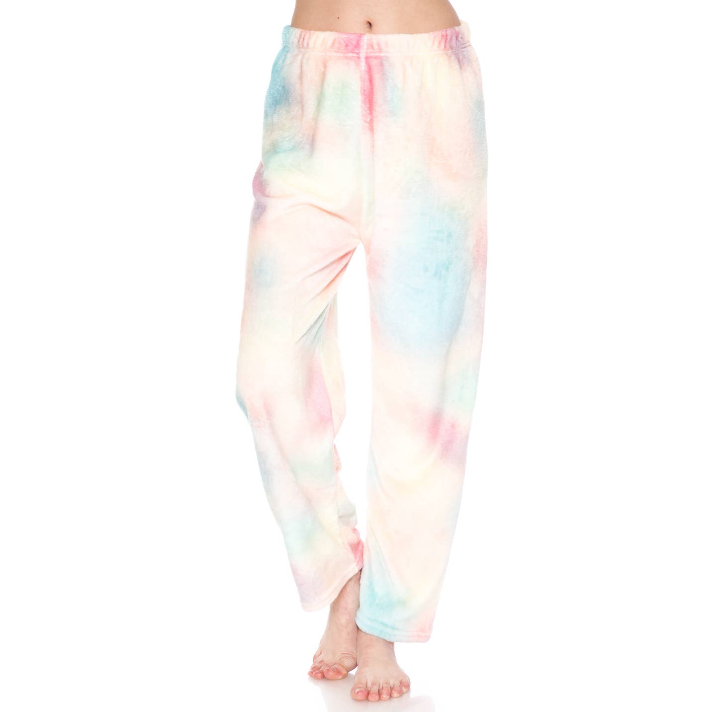 Women's Fun Prints Fleece Pajama Sets and Pants Tie Dye