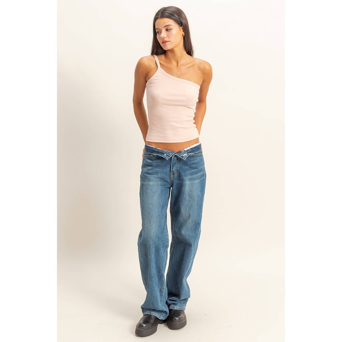 DZ23E511-One-Shoulder Cami Top