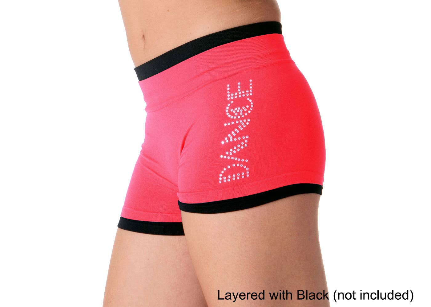 "DANCE" Rhinestone Boyshorts