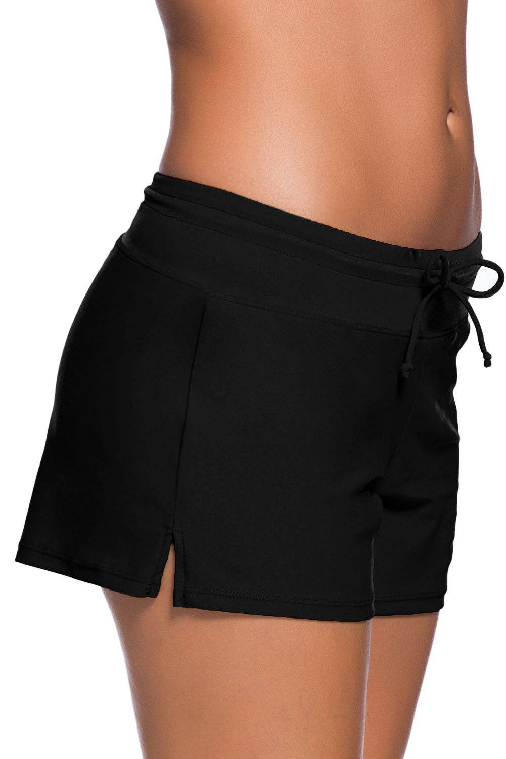 Women's Black Swim Boardshort