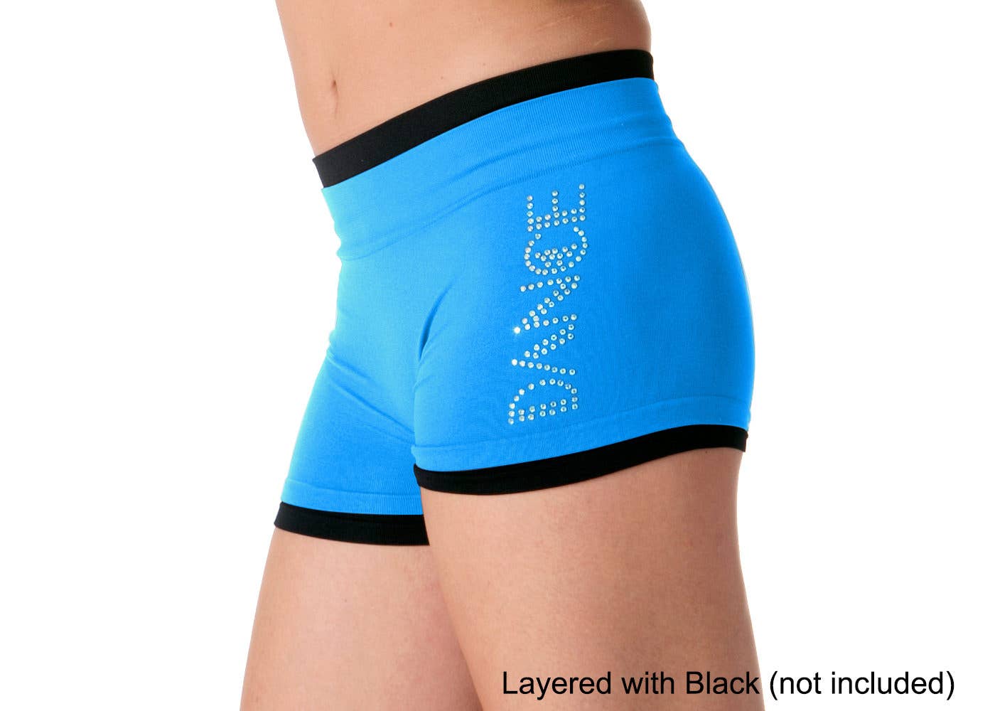 "DANCE" Rhinestone Boyshorts