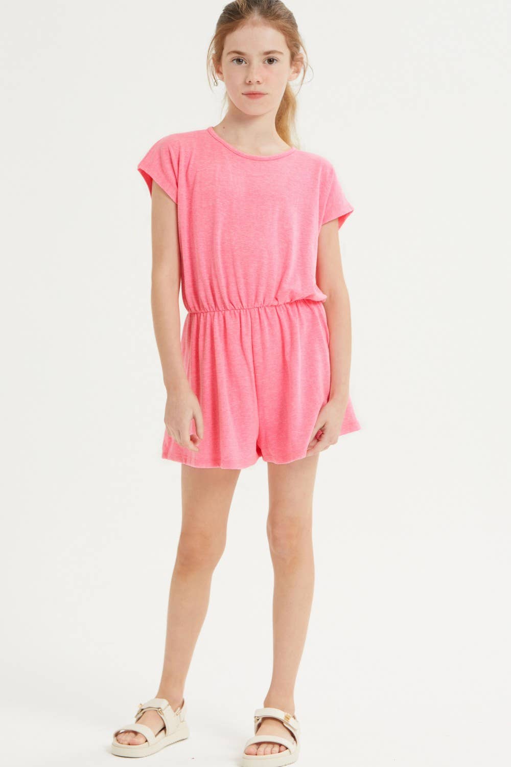 Back Button Skort Romper