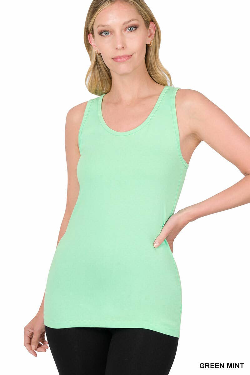 ".Cotton Jersey Basic Tank