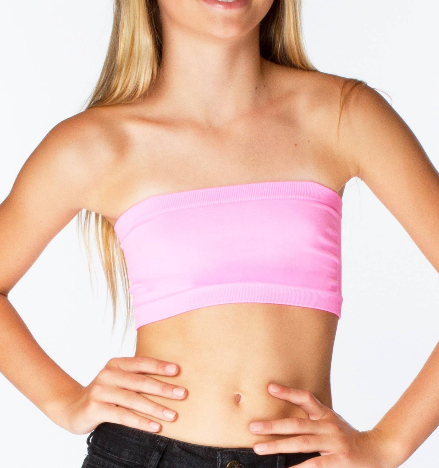 Solid Bandeau Top Girls 7-10 - Kids Clothes - 17 COLORS!