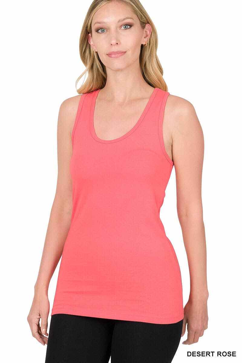 ".Cotton Jersey Basic Tank