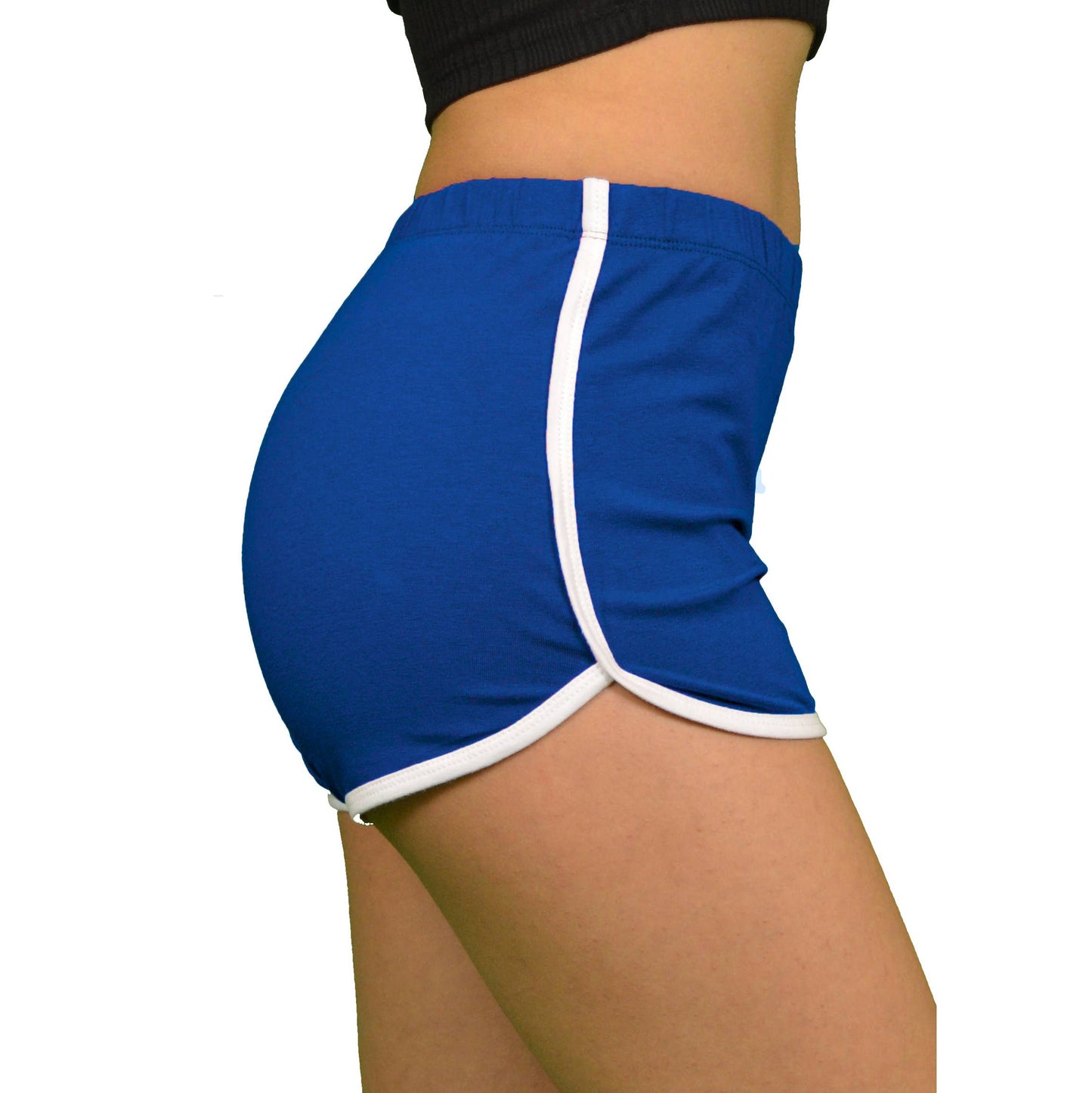 Dolphin Running Workout Yoga Fitness Shorts Blue