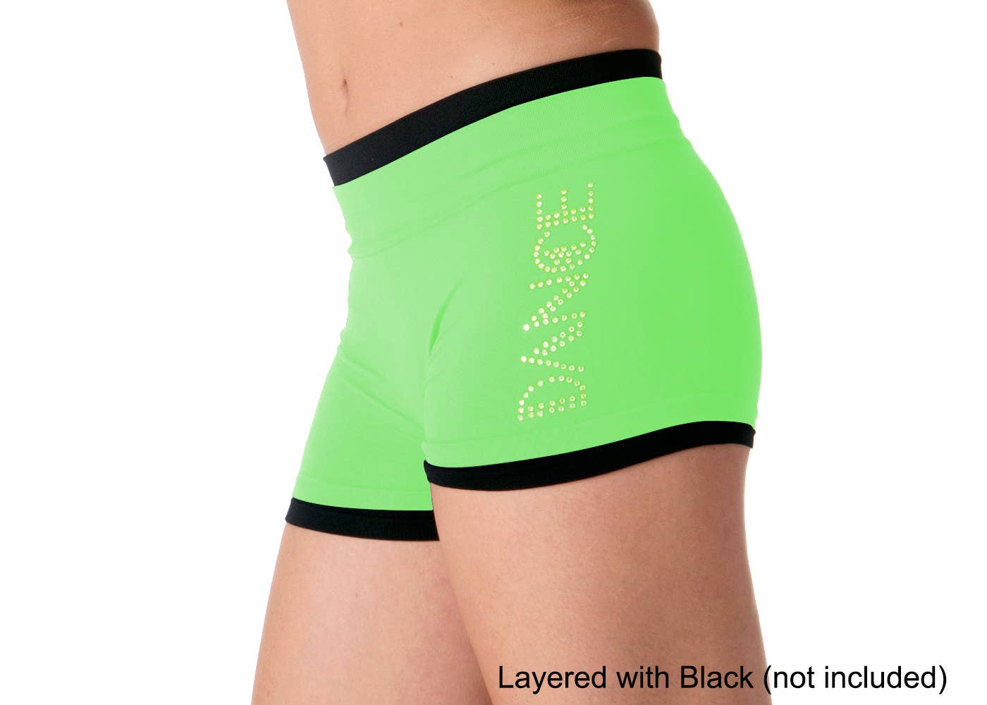 "DANCE" Rhinestone Boyshorts