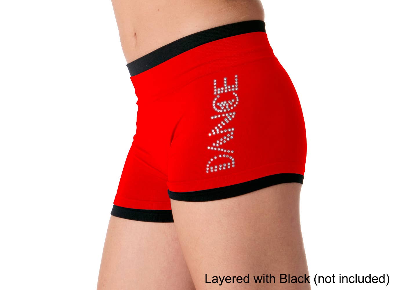 "DANCE" Rhinestone Boyshorts