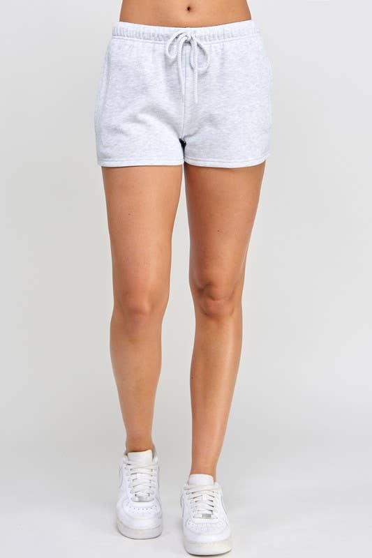 Basic Fleece Shorts With Side Pockets