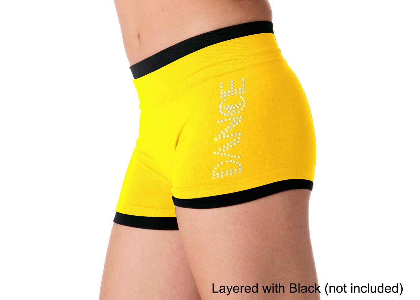 "DANCE" Rhinestone Boyshorts
