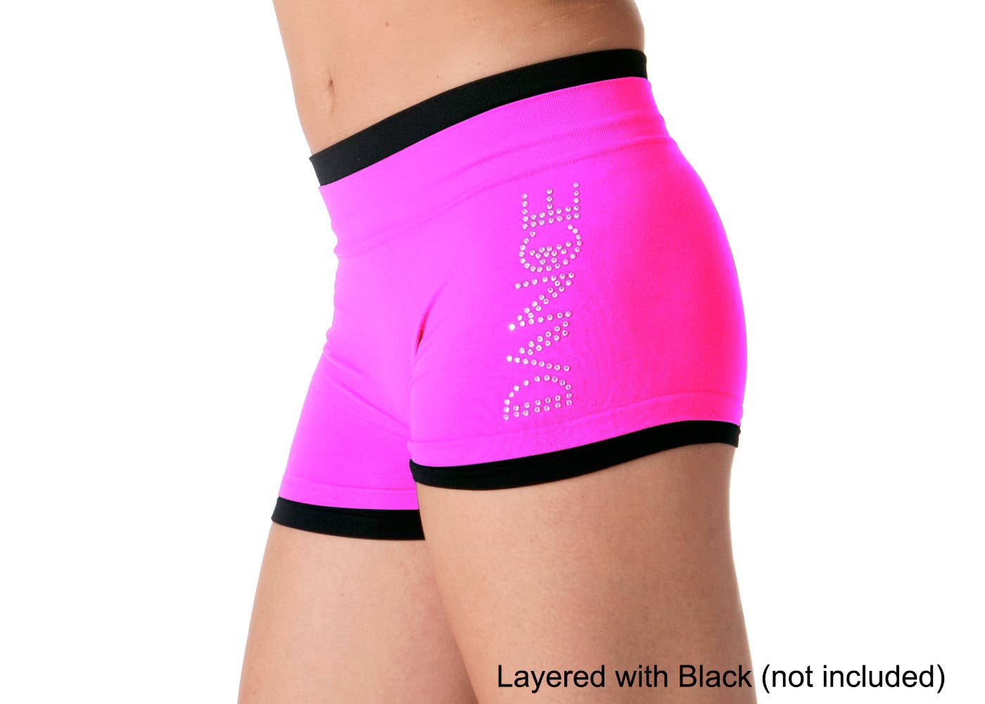 "DANCE" Rhinestone Boyshorts