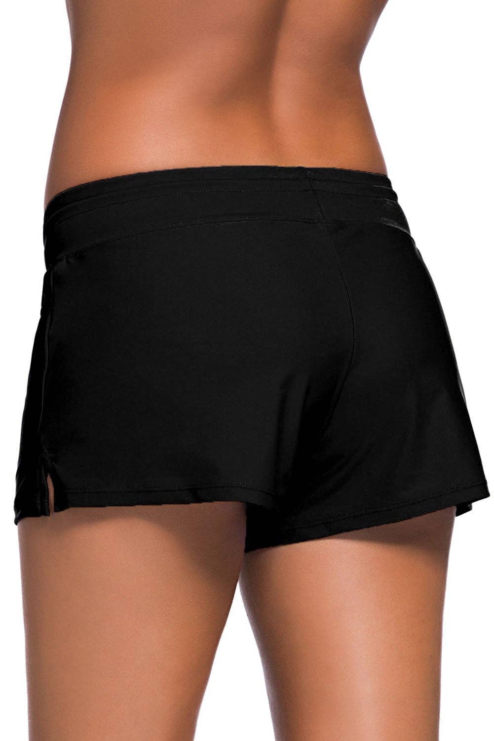 Women's Black Swim Boardshort