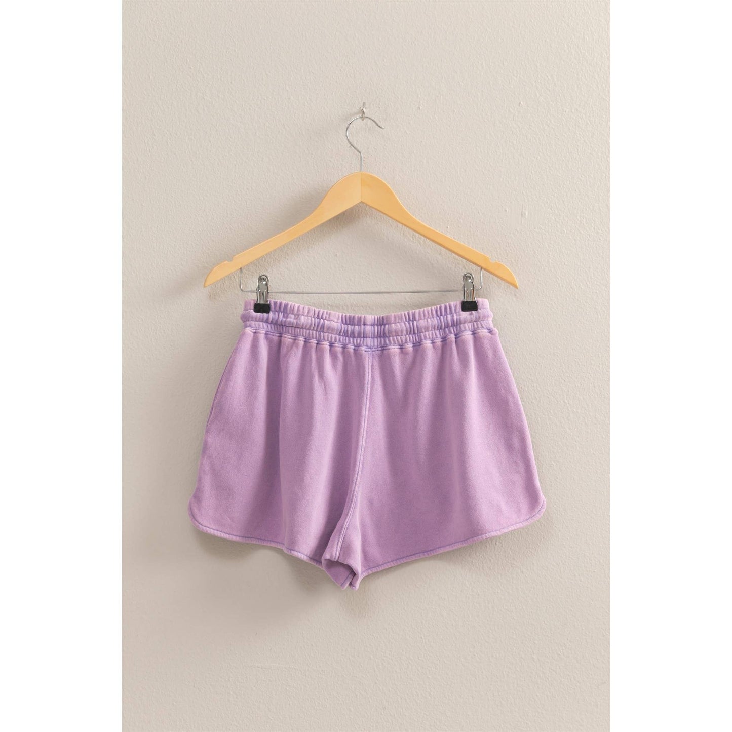 DZ25A690-Drawstring Waist Casual Dolphin Shorts
