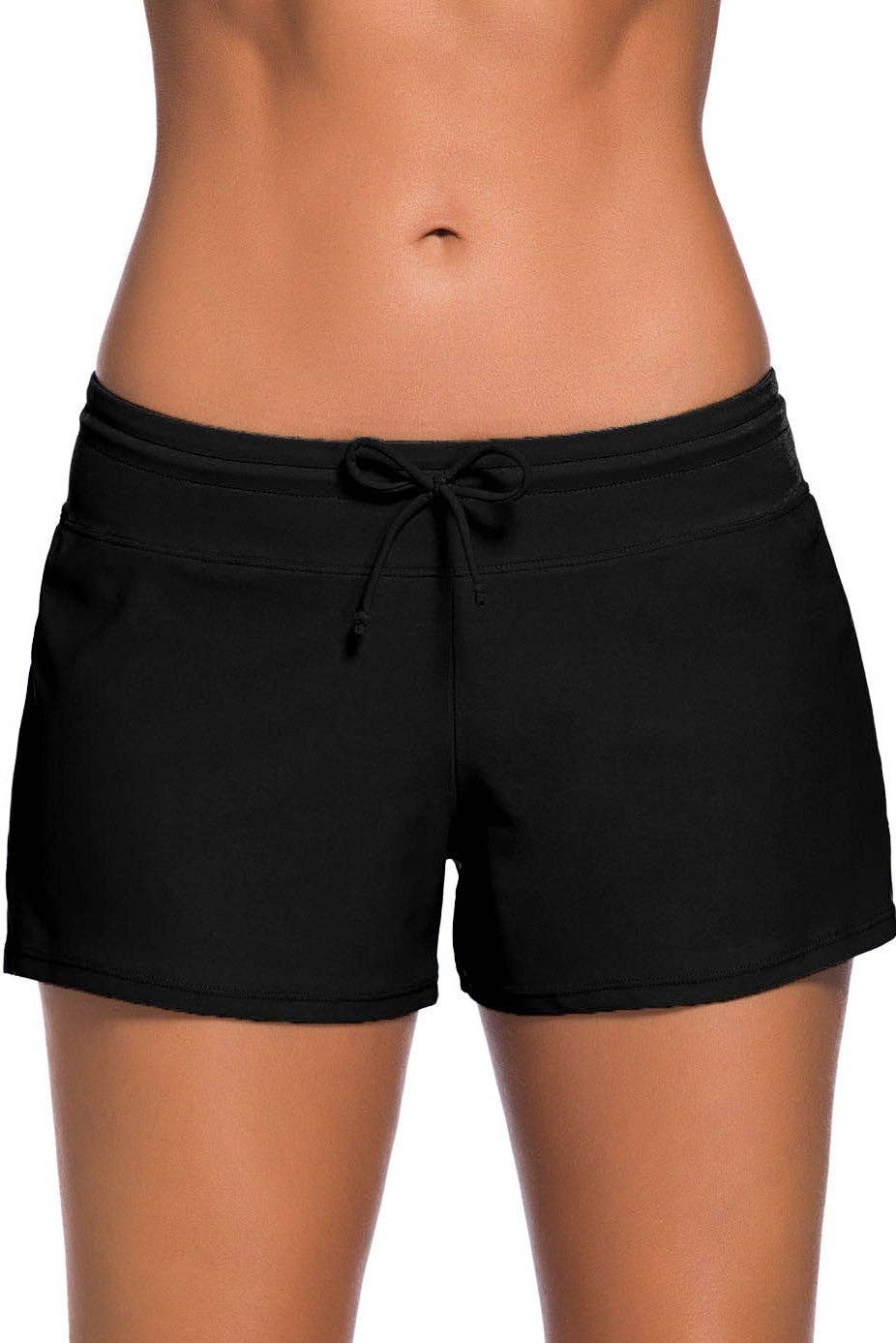 Women's Black Swim Boardshort