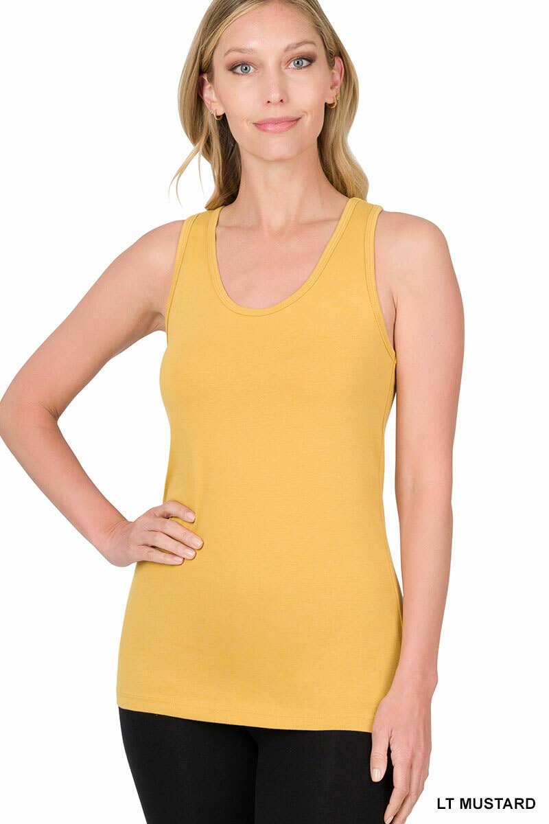 ".Cotton Jersey Basic Tank
