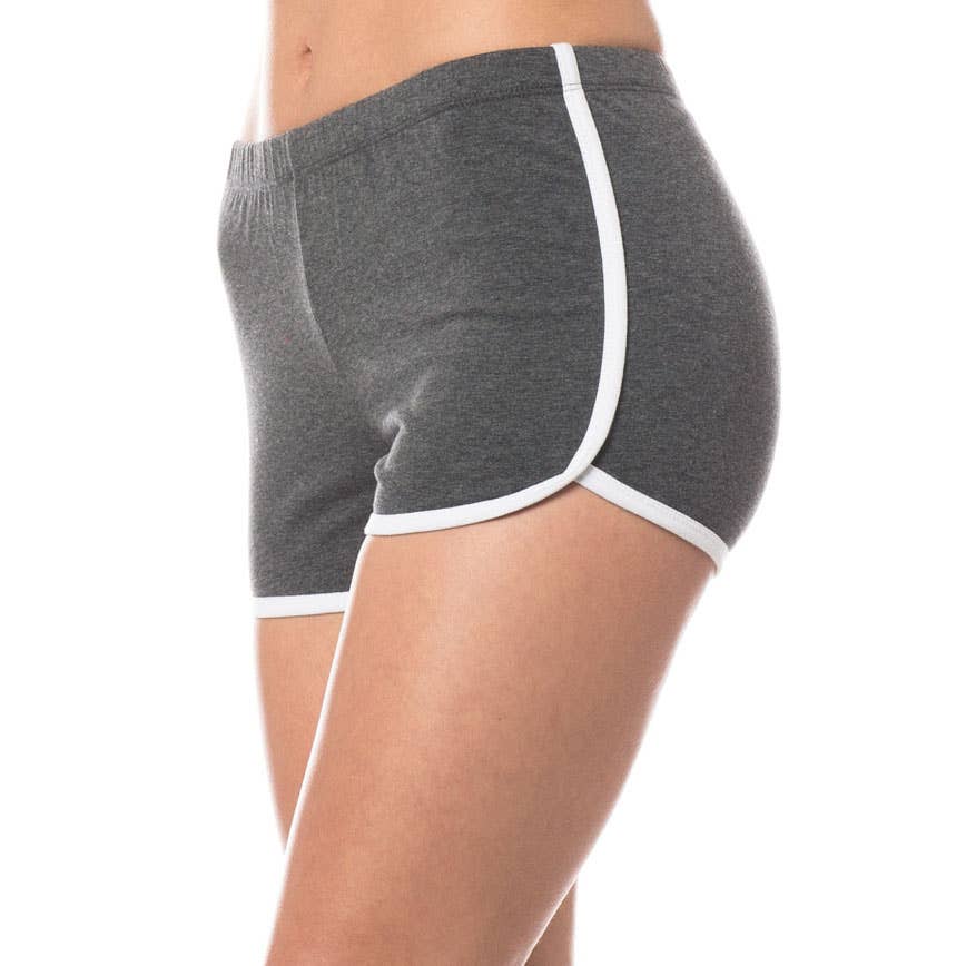 Dolphin Running Workout Yoga Fitness Shorts Charcoal