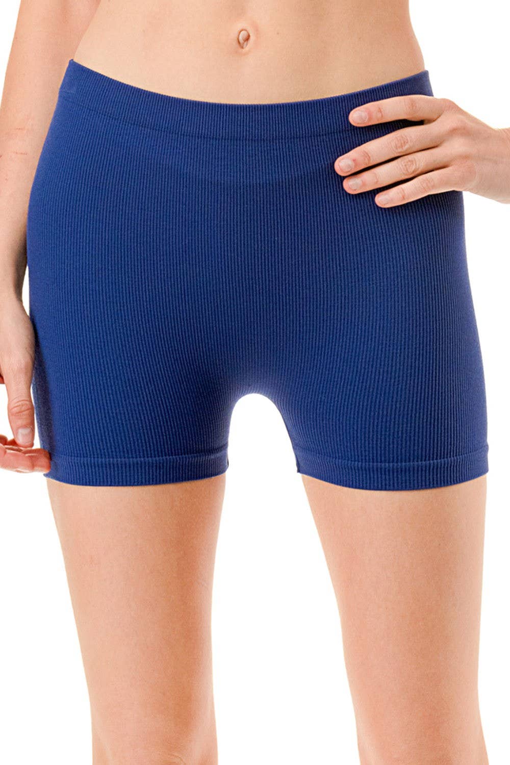 R11 SOLID RIBBED BASIC SHORTS