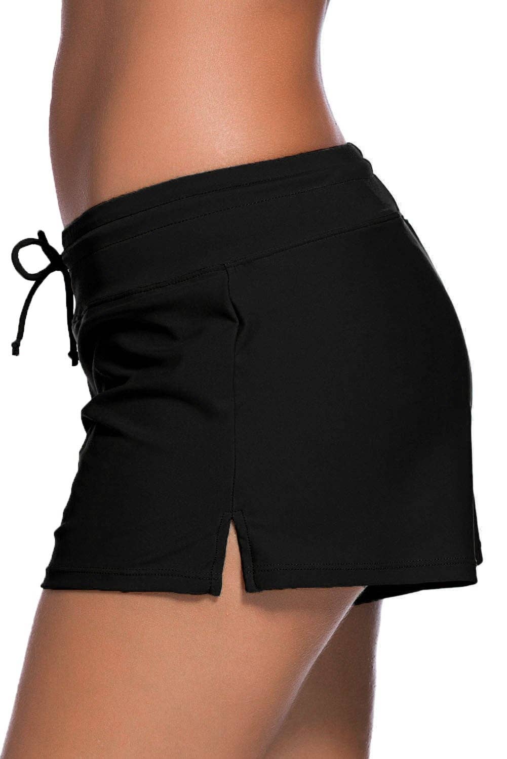 Women's Black Swim Boardshort