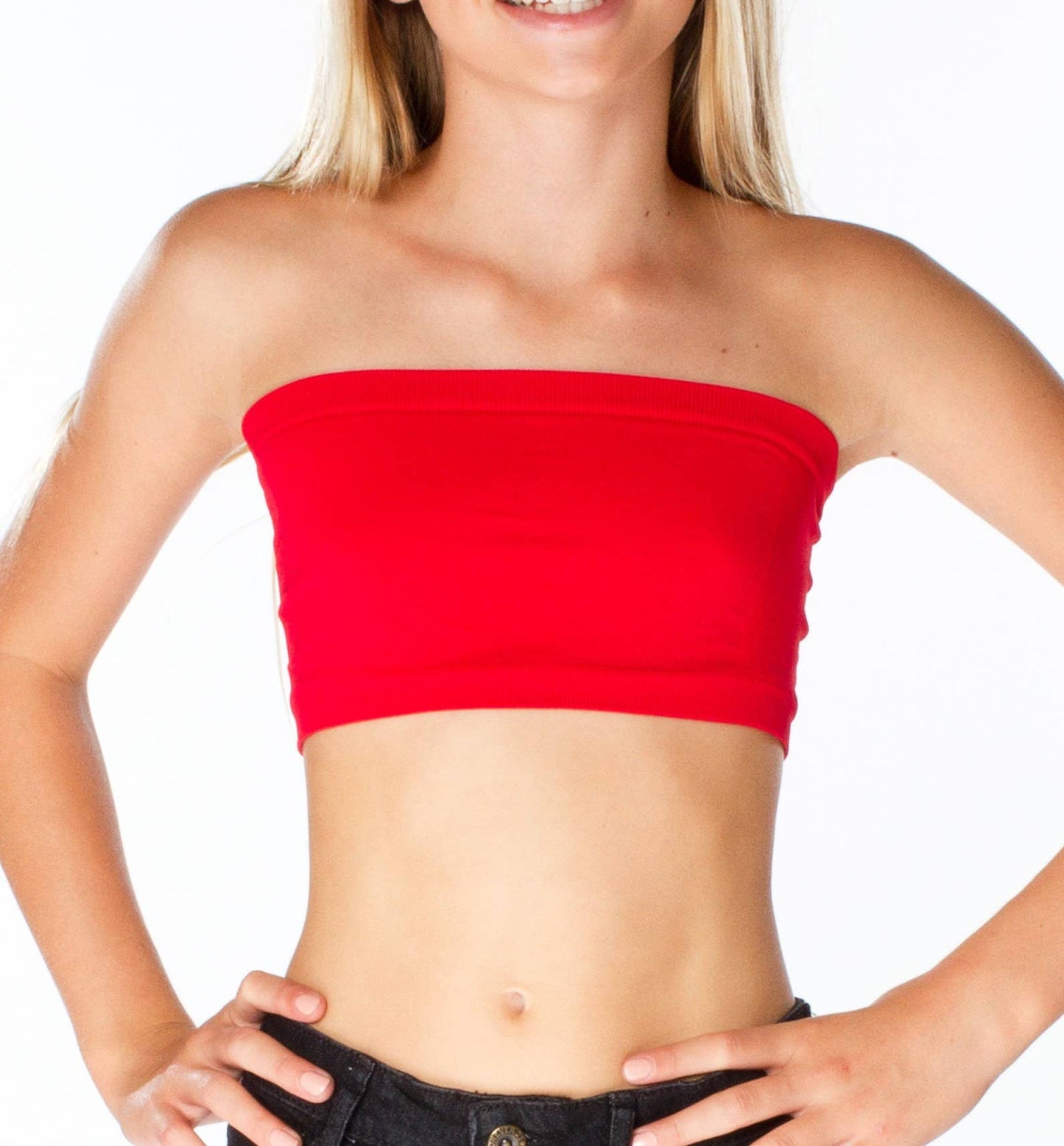 Solid Bandeau Top Girls 7-10 - Kids Clothes - 17 COLORS!