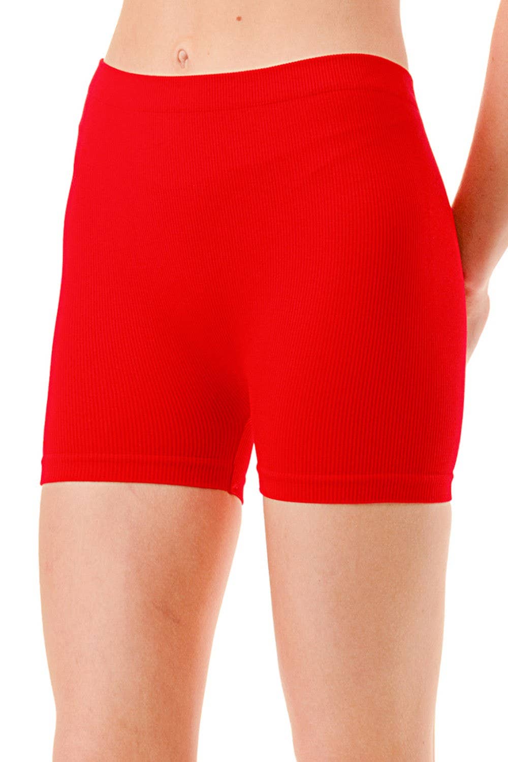 R11 SOLID RIBBED BASIC SHORTS