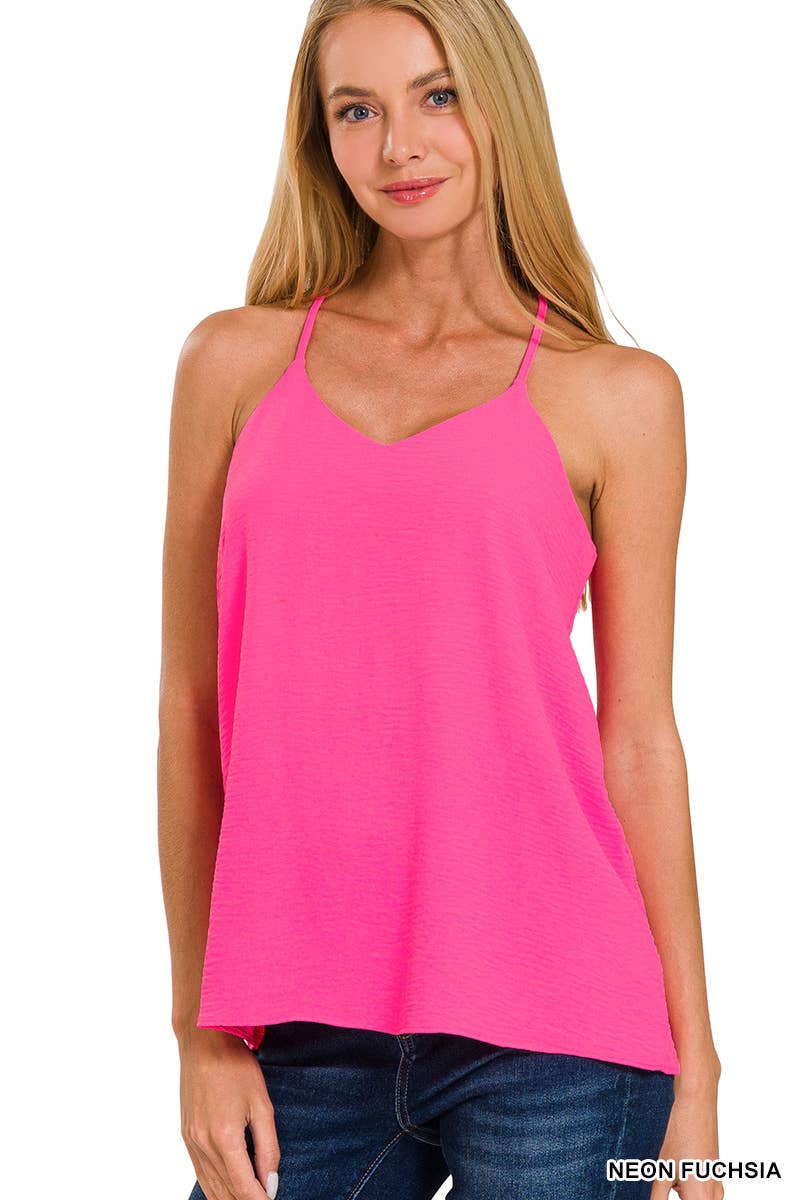 Adjustable Strap V-neck Cami Top