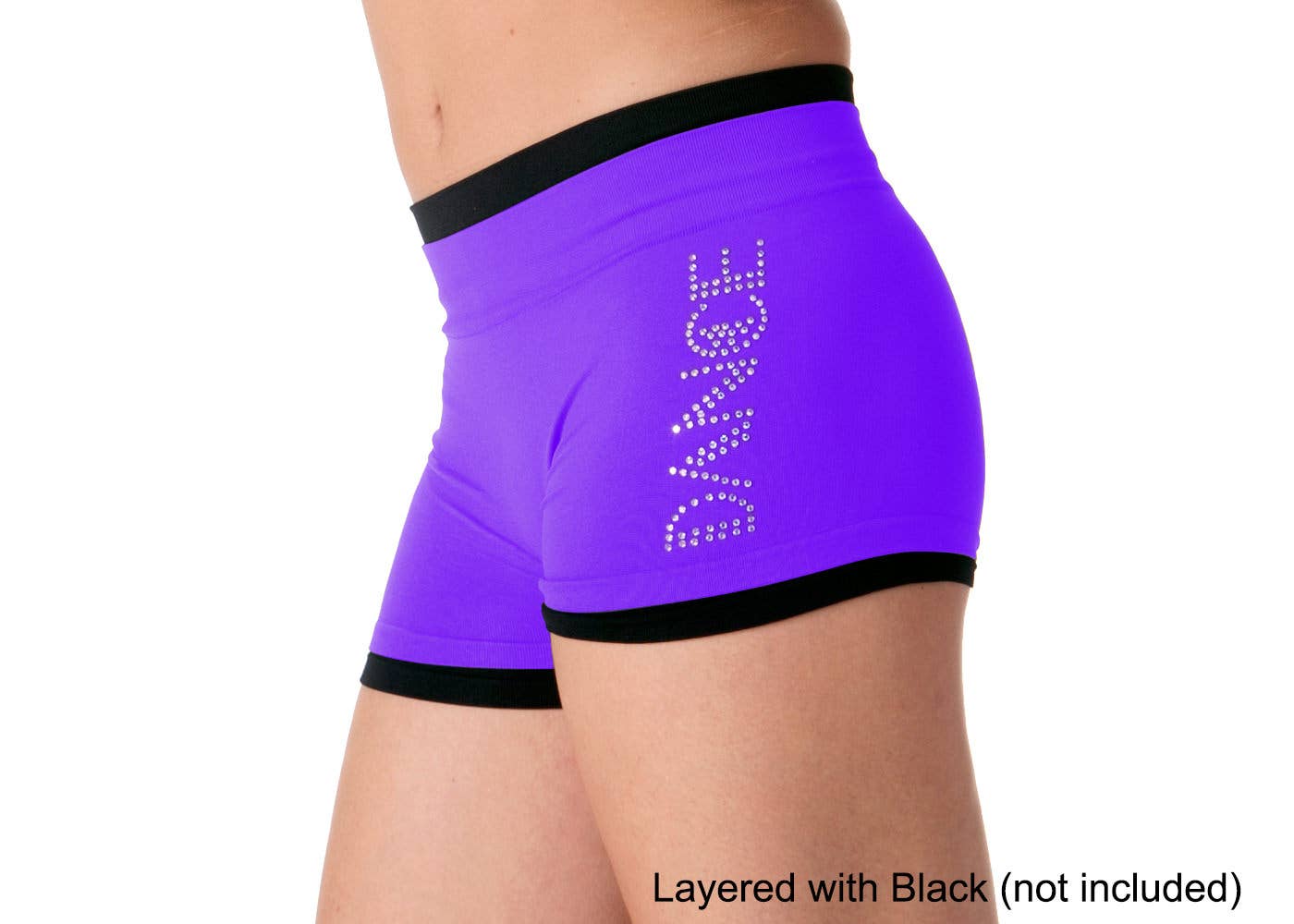 "DANCE" Rhinestone Boyshorts