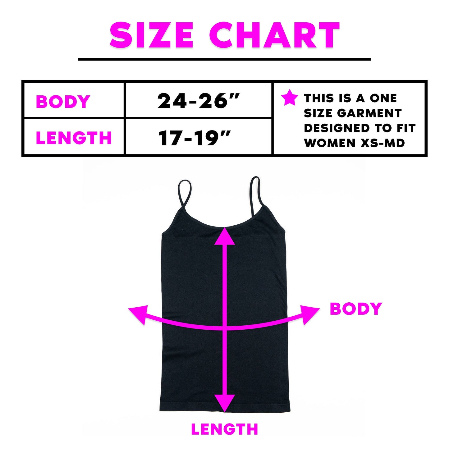 Full Camisole Junior/Women's One Size - 23 COLORS AVAILABLE!