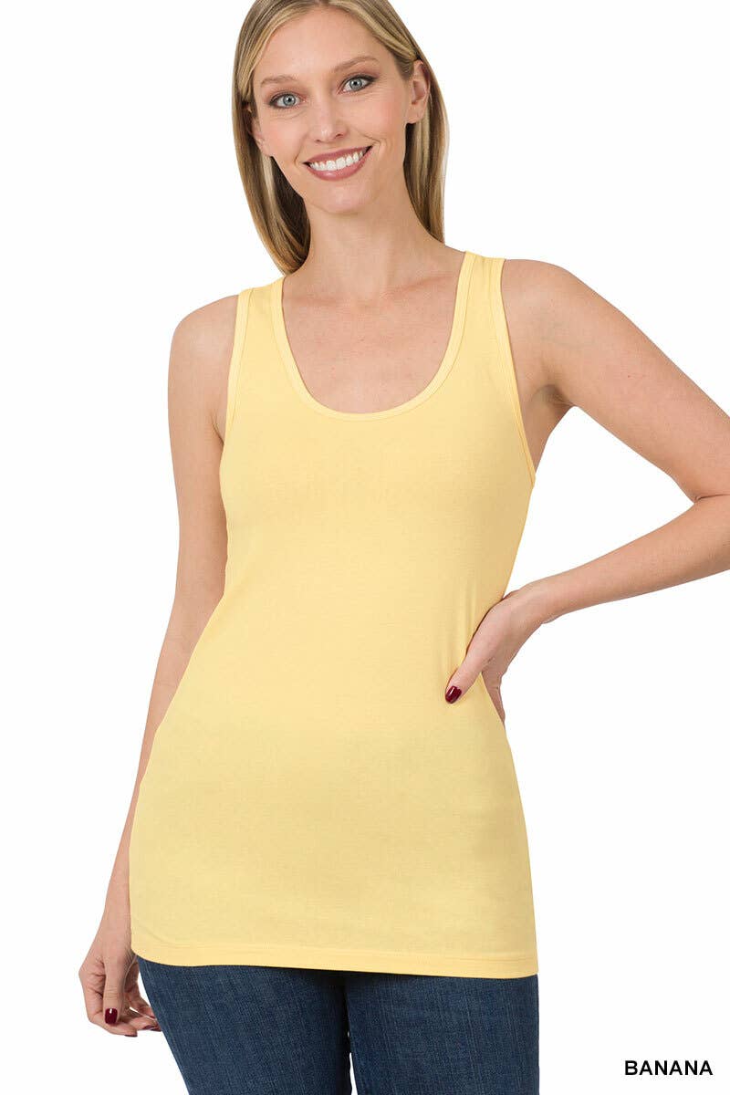 ".Cotton Jersey Basic Tank