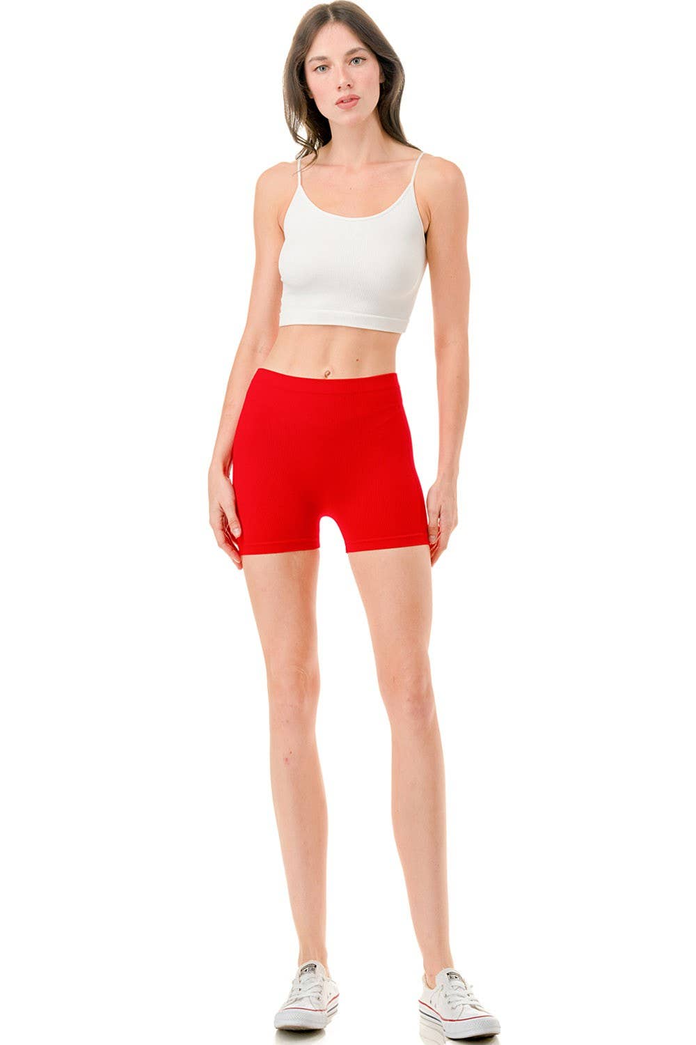 R11 SOLID RIBBED BASIC SHORTS