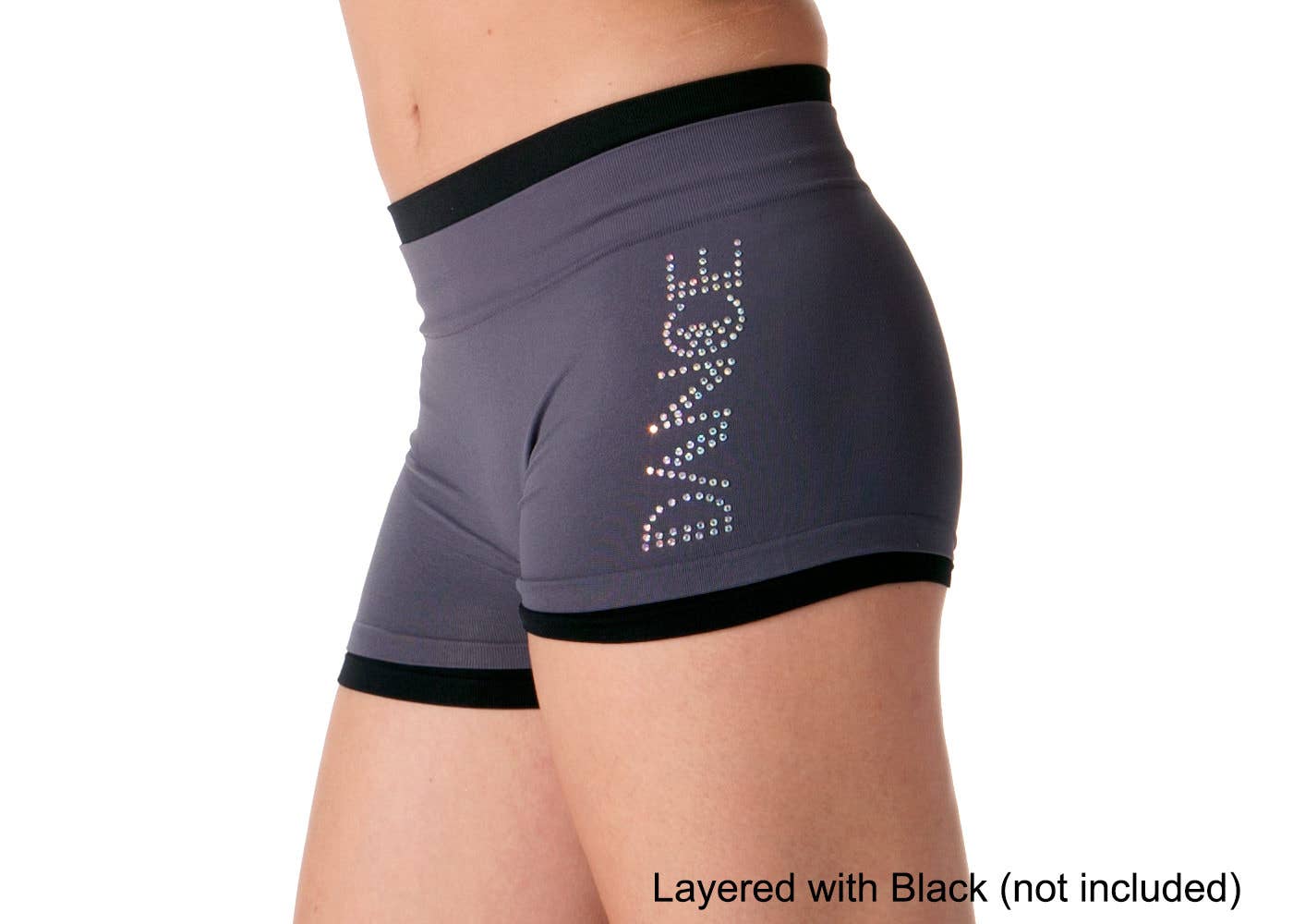 "DANCE" Rhinestone Boyshorts