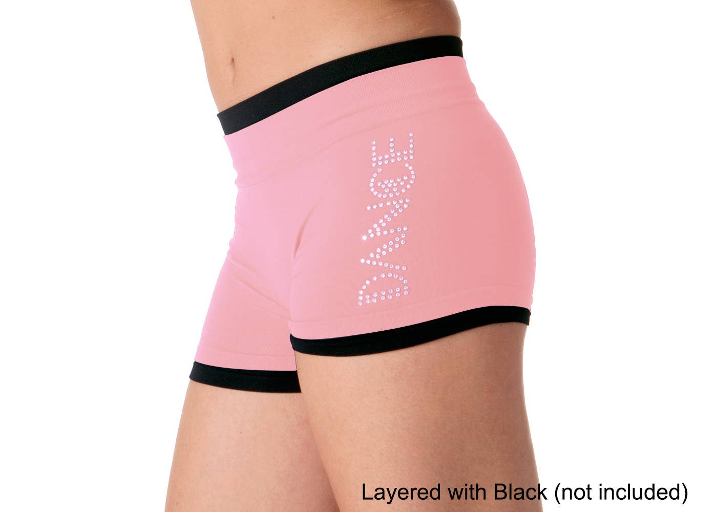 "DANCE" Rhinestone Boyshorts