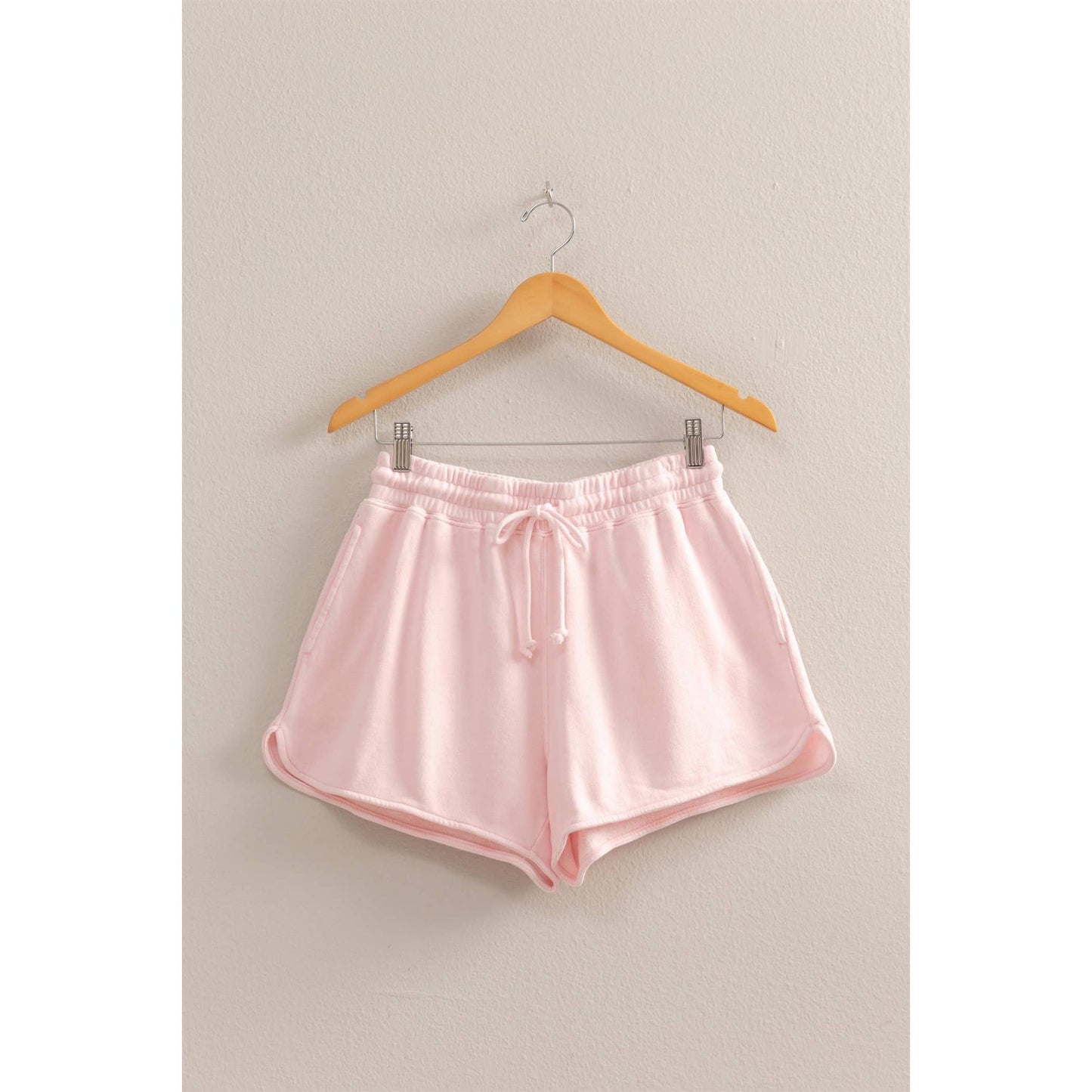 DZ25A690-Drawstring Waist Casual Dolphin Shorts