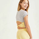 Twisted Open Back Crop Top
