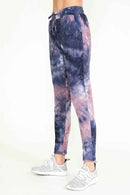 TIE DYE WARM PANTS FLEECE LINED WAISTBAND PANTS