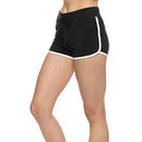 Drawstring Dolphin Running Athletic Shorts Black