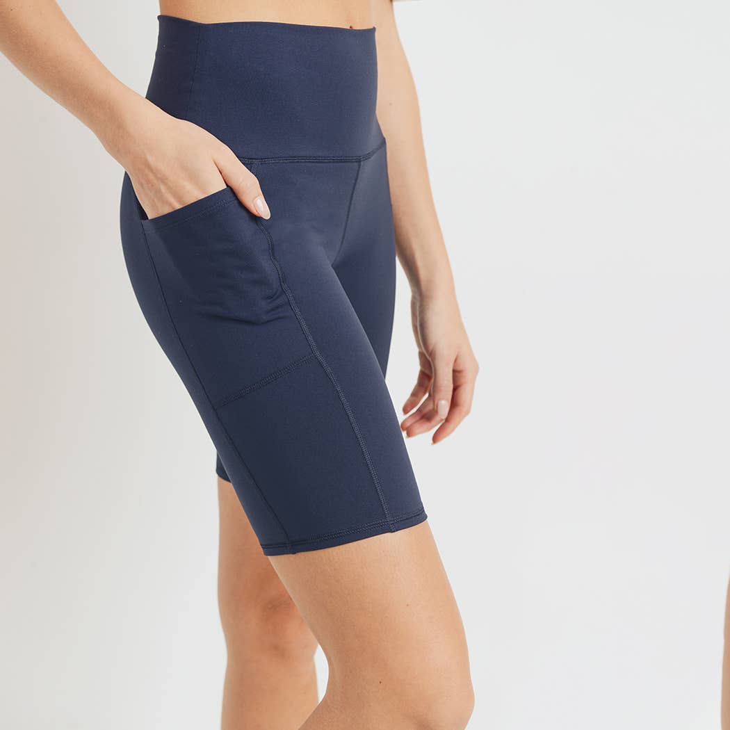 Tapered Band Essential Biker Shorts