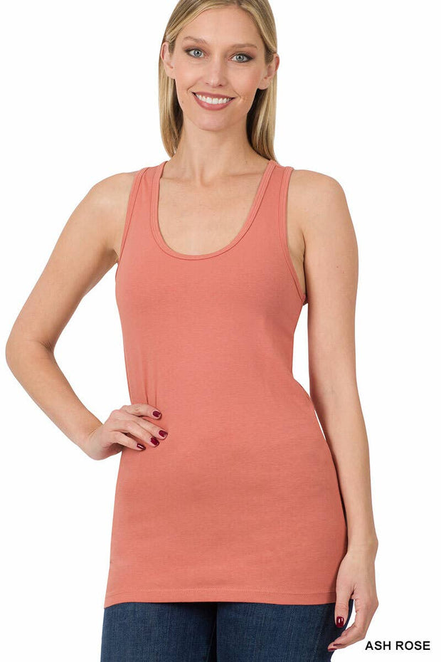 ".Cotton Jersey Basic Tank