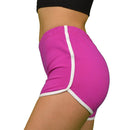 Dolphin Yoga Fitness Shorts for Active Women in Raspberry Urban Look