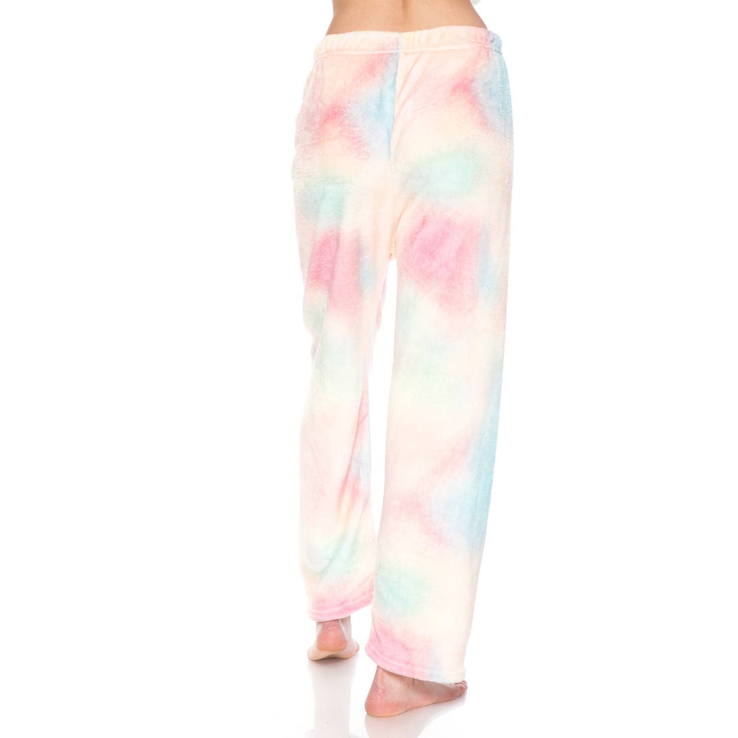 Women's Fun Prints Fleece Pajama Sets and Pants Tie Dye