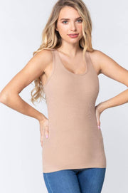 RACERBACK RIB TANK TOP