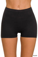 Brushed Microfiber Biker Shorts with Comfortable Waistband 42POPS
