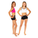Tween Sports Bra with Contrast Strappy Back for Active Girls Malibu Sugar