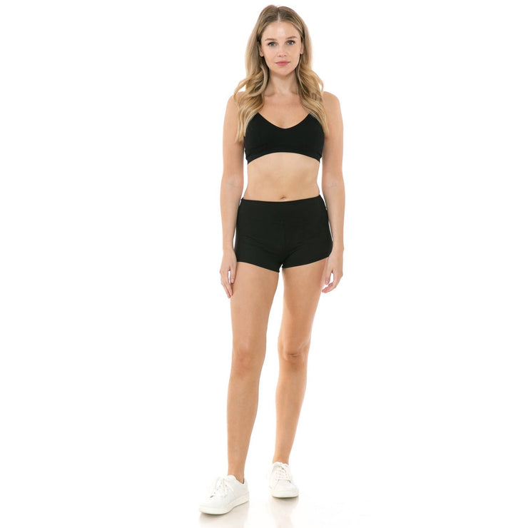 Buttery Soft Yoga Style Mini Shorts