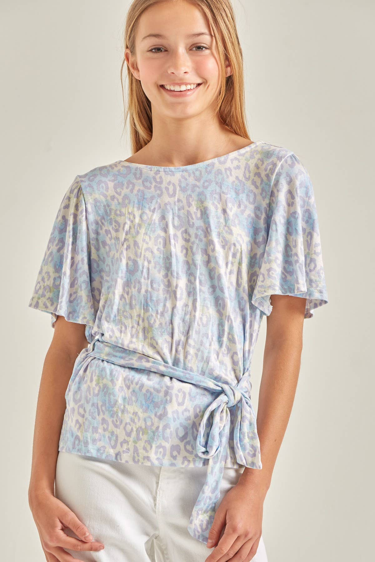 Waist Tie Open Back Wrap Top