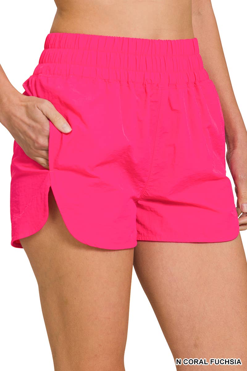Track Shorts w/ side-pockets (unlined)