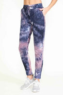 TIE DYE WARM PANTS FLEECE LINED WAISTBAND PANTS