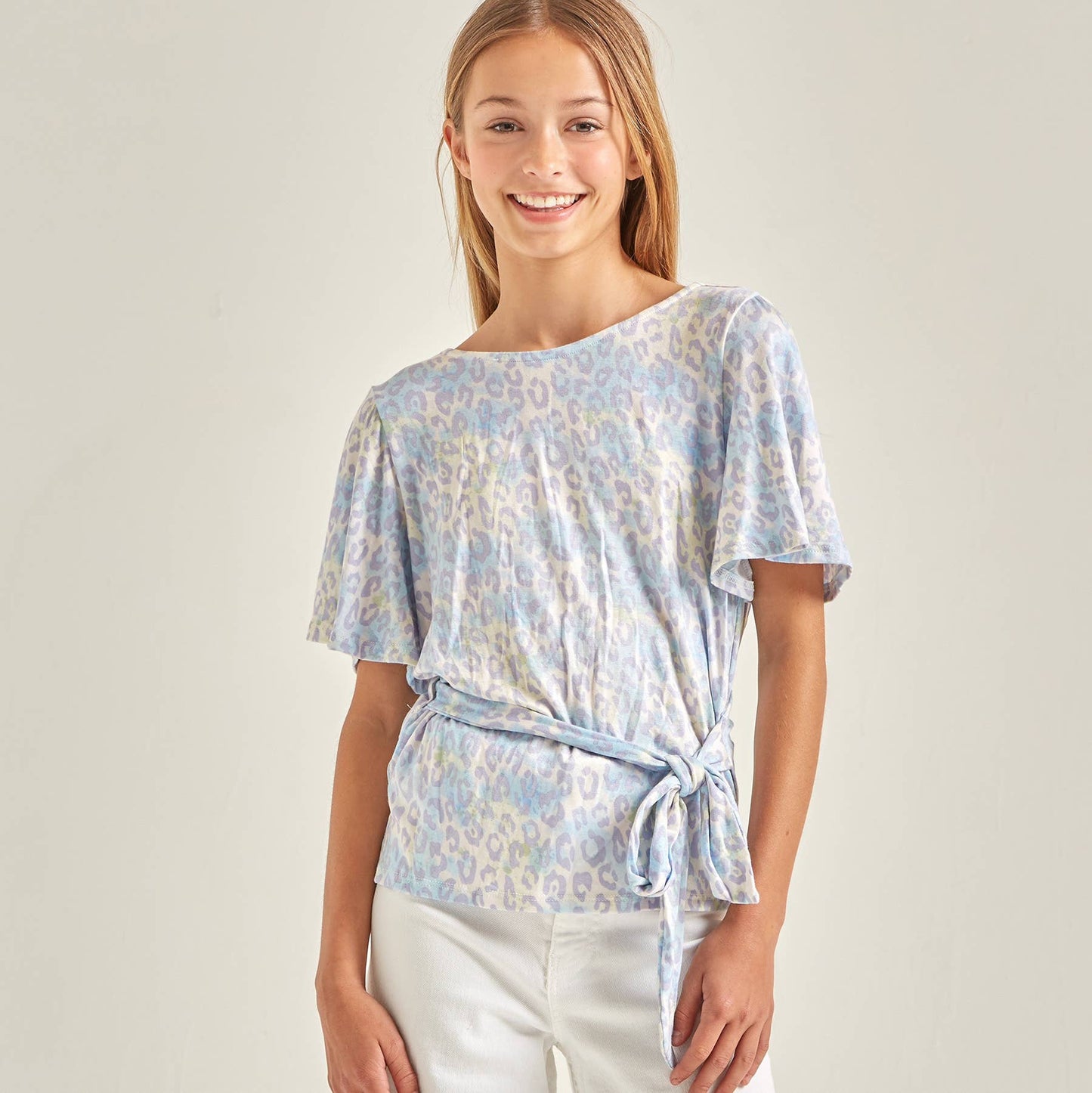 Waist Tie Open Back Wrap Top